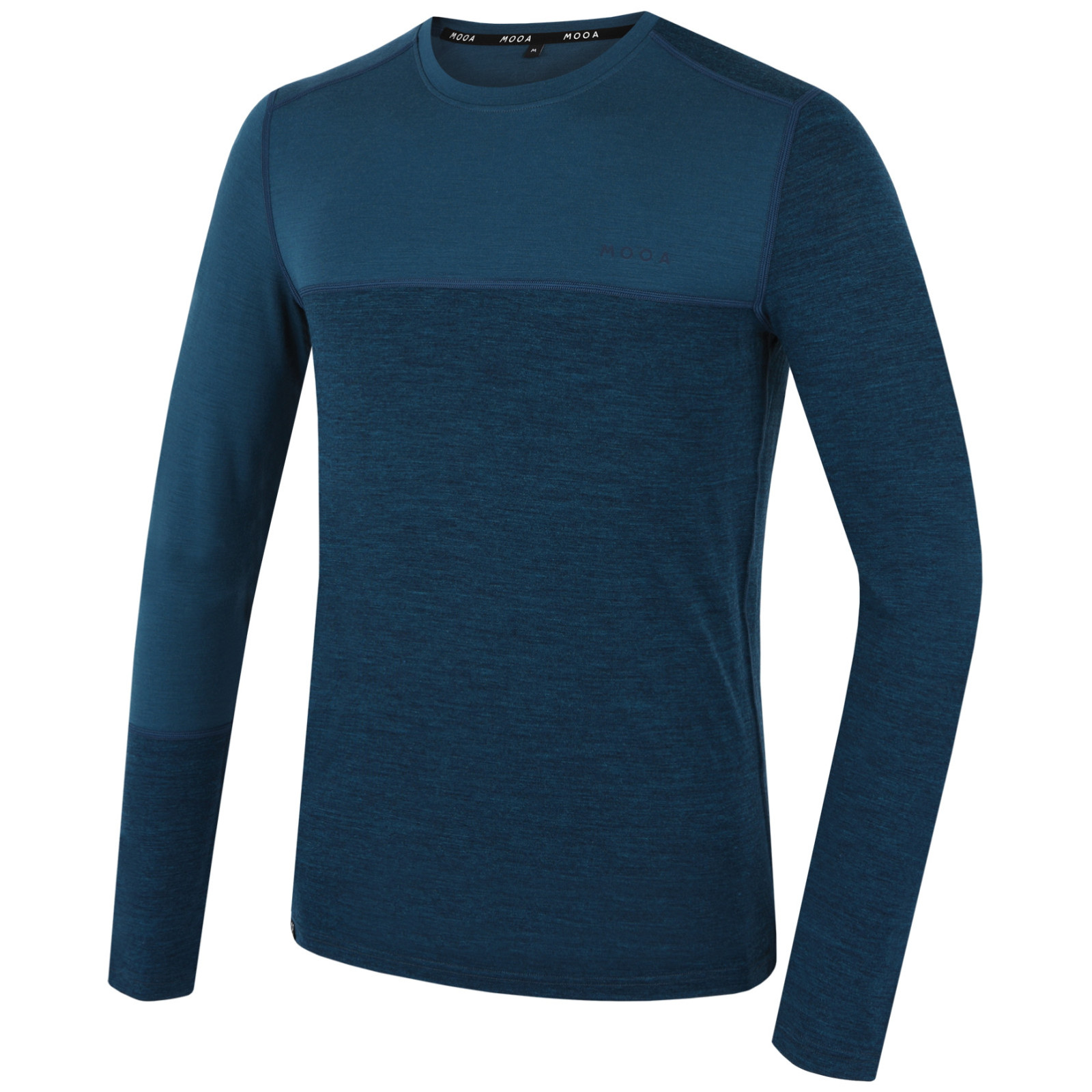 Koszulka męska MOOA MerinoSilk Block 160 long Rozmiar: XXL / Kolor: niebieski