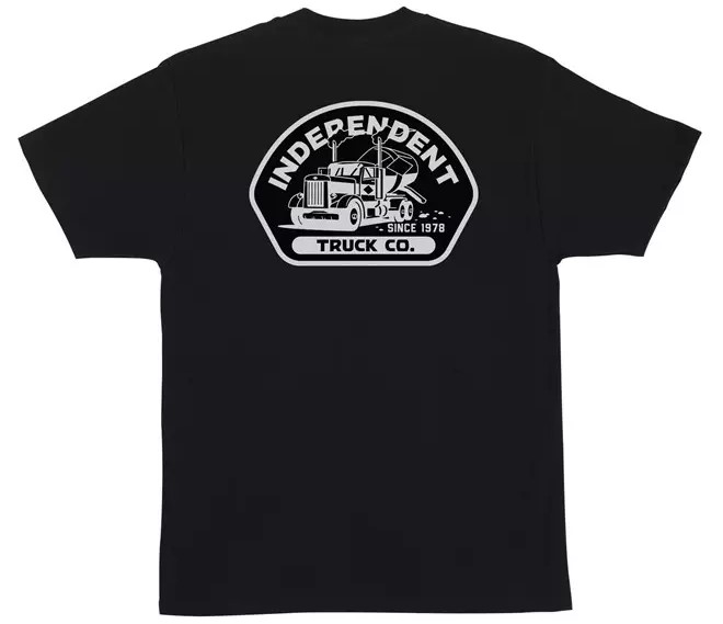 t-shirt INDEPENDENT INDEPENDENT TRUCKING HEAVYWEIGHT T-SHIRT BLACK
