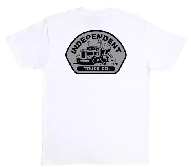 t-shirt INDEPENDENT INDEPENDENT TRUCKING HEAVYWEIGHT T-SHIRT WHITE