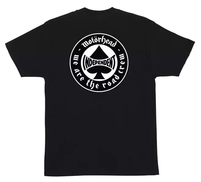 t-shirt INDEPENDENT MOTORHEAD SPADE HEAVYWEIGHT T-SHIRT BLACK