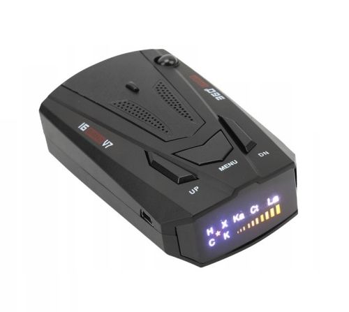 Antyradar Wielozakresowy Wykrywacz Radarów V7 BLACK 12V Detektor Radaru + Akcesoria Dodatkowe.