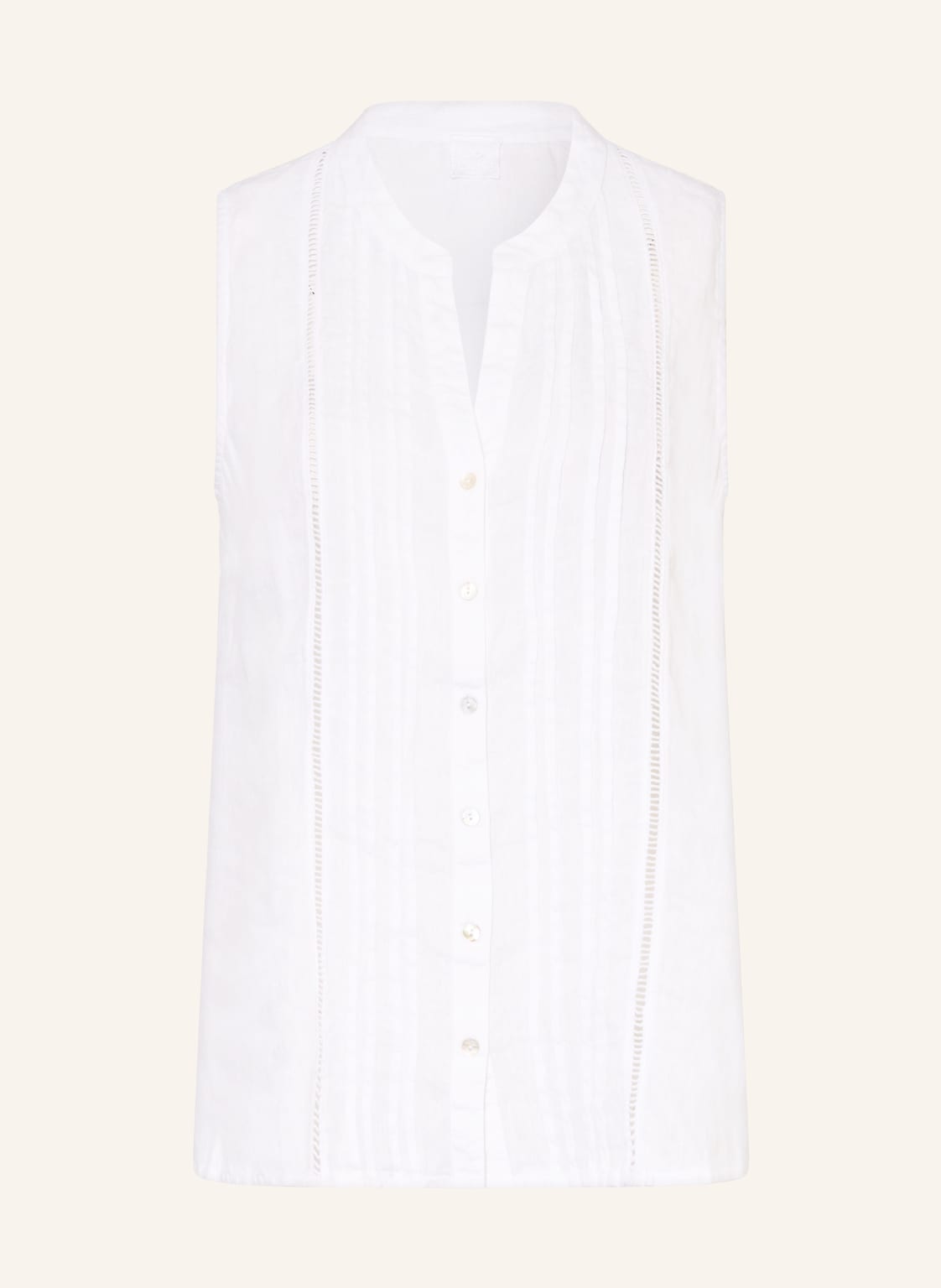 120%Lino Bluzka Z Lnu weiss