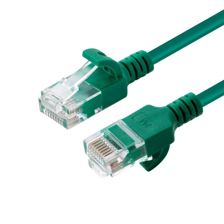 Microconnect V-UTP6A0015G-SLIM kabel sieciowy Zielony 0,15 m Cat6a U/UTP (UTP)