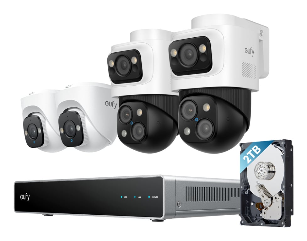 Eufy NVR Security System S4 Tubowa Kamera bezpieczeństwa IP Wewnętrz i na wolnym powietrzu 3840 x 2160 px Sufit