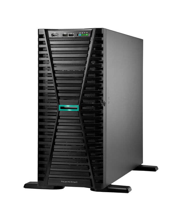 HPE ProLiant ML110 Gen11 3508U 2.1GHz 8c 1P 1x32GB-R 8SFF 2x480GB SSD 2x1000W PS EU Server serwer 960 GB Tower (4.5U) Intel® Xeon Bronze 2,1 GHz 32 GB DDR5-SDRAM 1000 W P81774-425