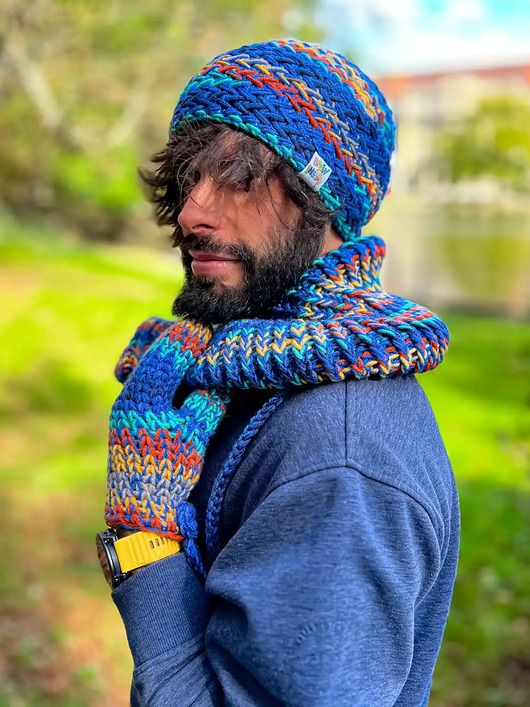 Męska czapka MERINO 50% Górski potok EXPLORER