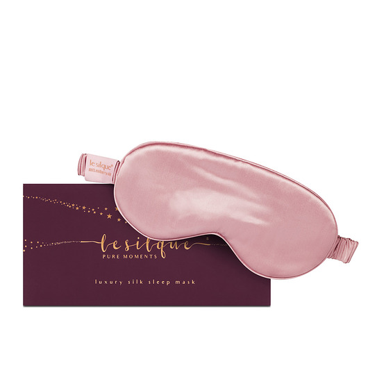 LE SILQUE Opaska na oczy z jedwabiu - SUGAR PINK