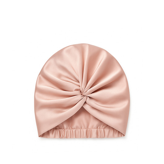 LE SILQUE Jedwabny turban na włosy - ROSE GOLD