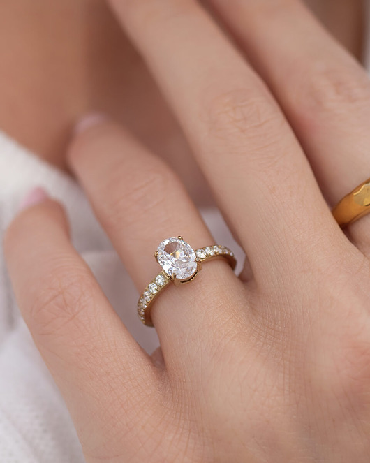 Modny Pierścionek rozm. 14 (średnica 17 mm)