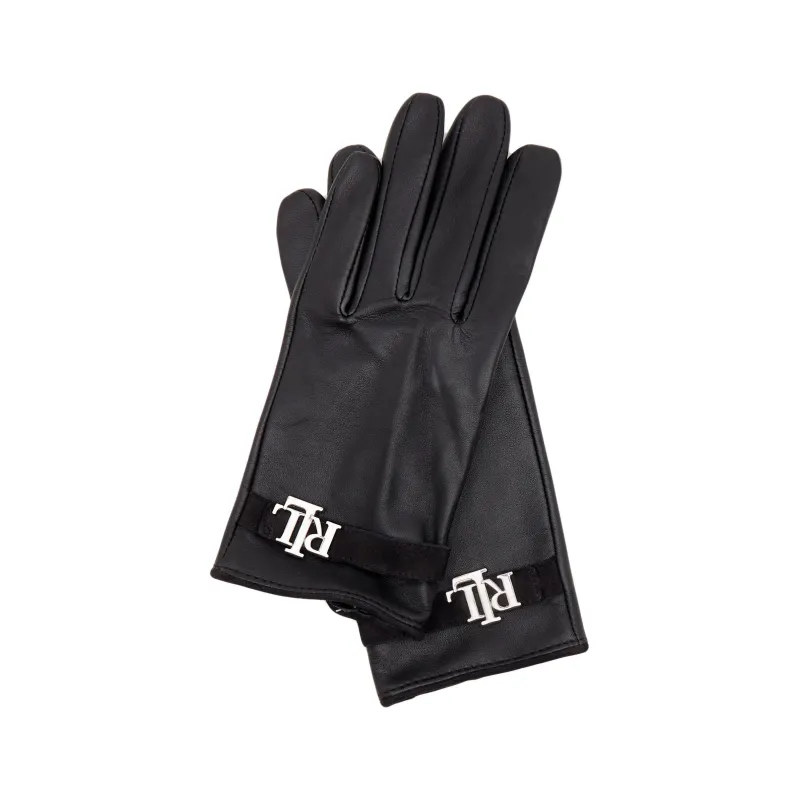 LAUREN RALPH LAUREN Skórzane rękawiczki LOGOLTHR GLV