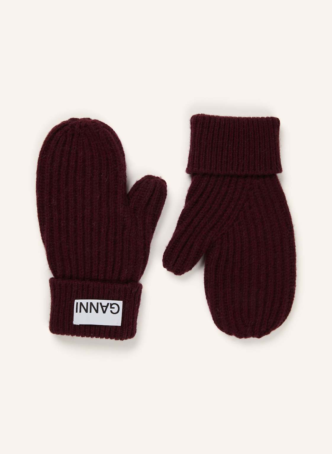 Ganni Rękawiczki rot