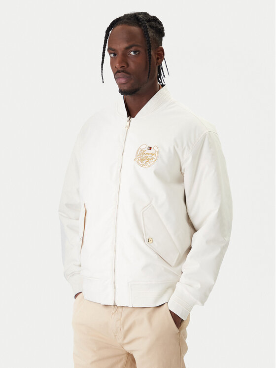 Tommy Hilfiger Kurtka bomber MW0MW42011 Granatowy Regular Fit