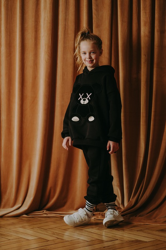 Dres oversize Black Robot Teddy