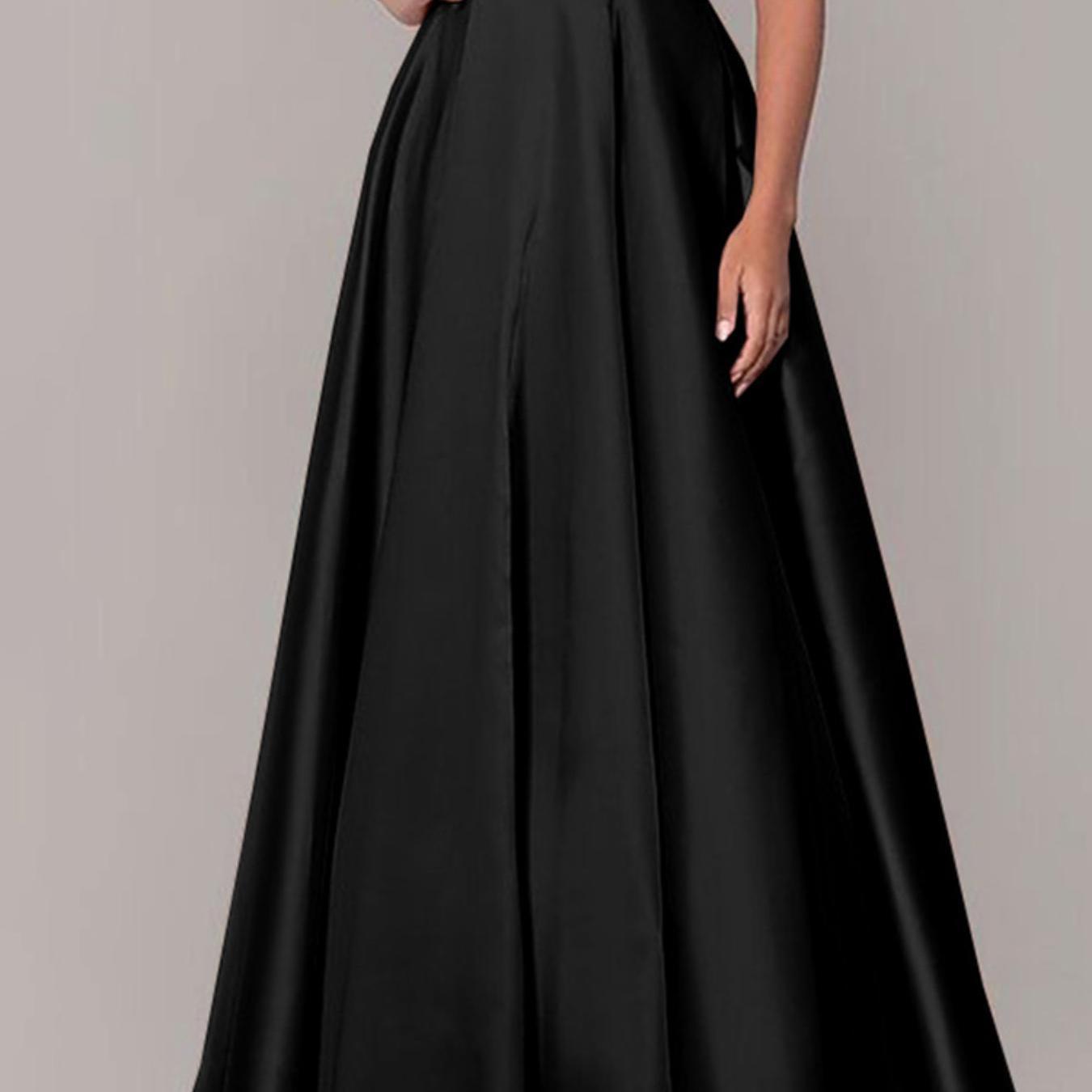 TEMU ZANZEA Elegancka Satynowa Spódnica Wieczorowo-Balowa dla Kobiet - Szyfonowy Fason A z Plisowanymi Warstwami, Długość Podłogowa, Lekka i Pranie w