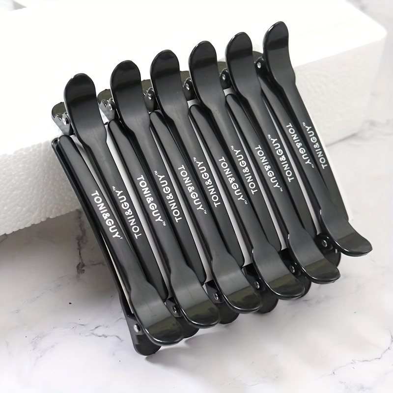 TEMU 12 szt. Profesjonalne Klipsy do Włosów - Wielofunkcyjne Plastikowe Klipsy do Utrwalania Fryzur dla Kobiet i Mężczyzn, Do Użytku w Salonie,