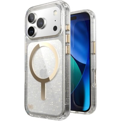 Etui SPECK Presidio Lux MagSafe do Apple iPhone 17 Pro Przezroczysto brokatowy