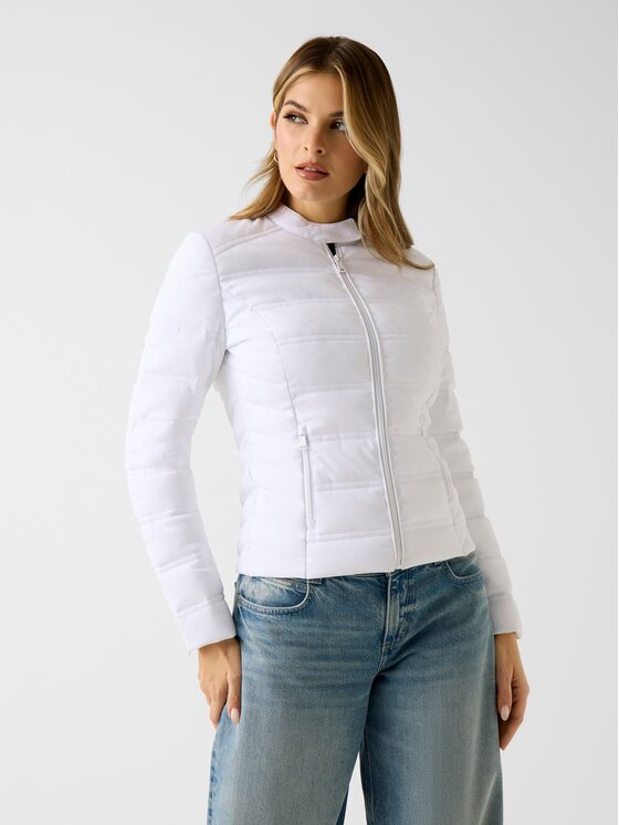Guess Kurtka przejściowa 180536 Biały Classic Fit