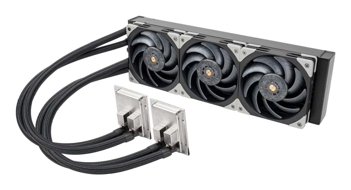Silverstone SST-XE360PDD system chłodzenia komputerów Procesor Zestaw do chłodzenia płynami 12 cm Aluminium, Czarny, Szary