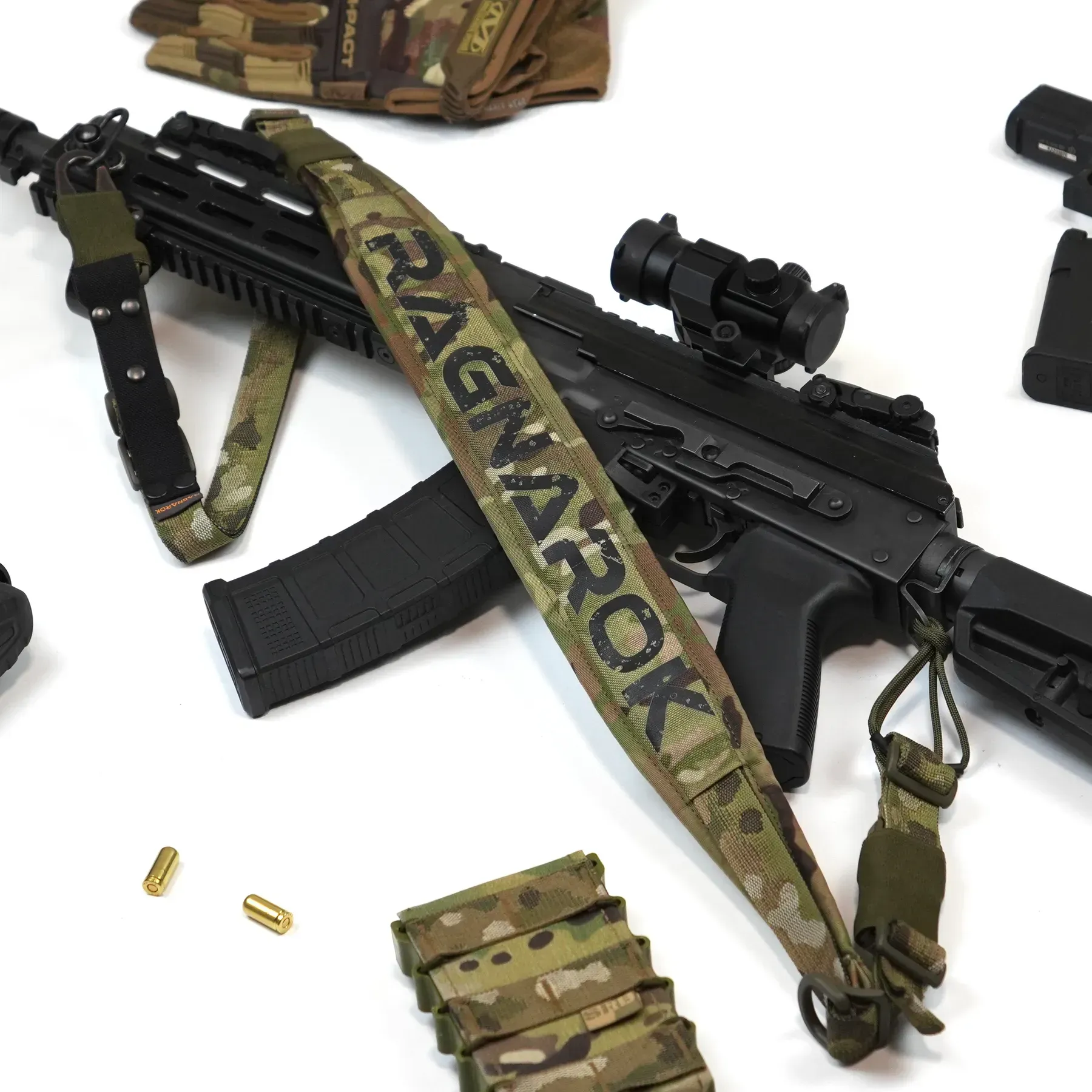 RAGNAROK Pas jednodwupunktowy z szerokim naramiennikiem RAGNARR Gen.II Multicam