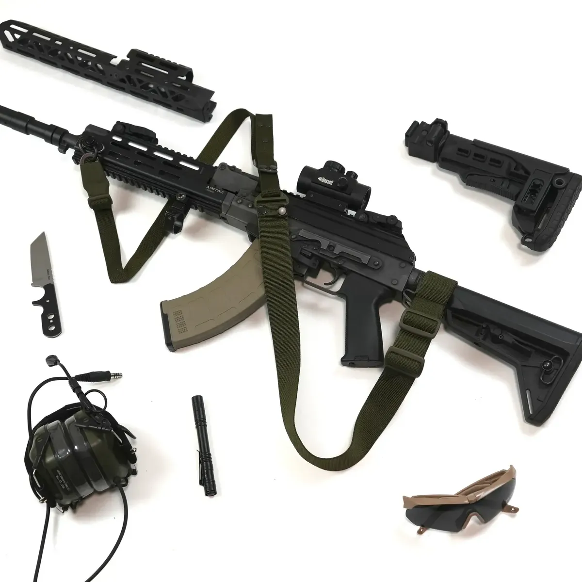 RAGNAROK Pas TYR Carbine Gen.II, jedno-/dwupunktowy z dodatkowym mocowaniem Olive