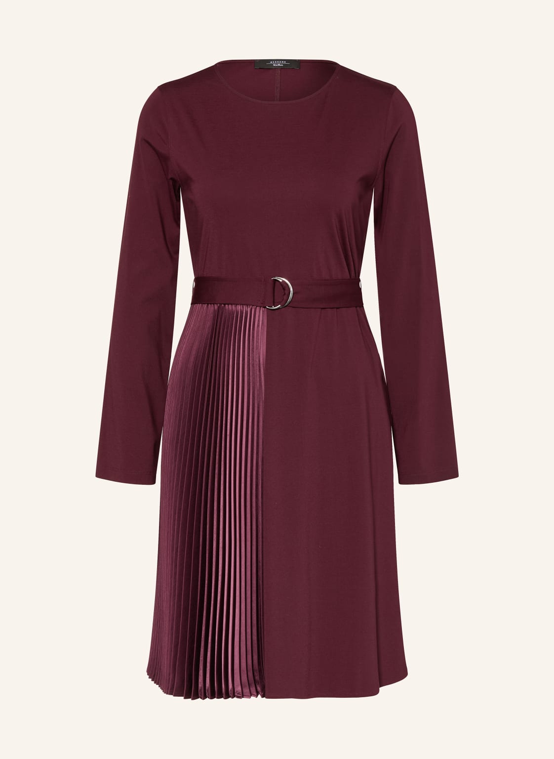 Weekend Max Mara Sukienka Alamo Z Plisami rot
