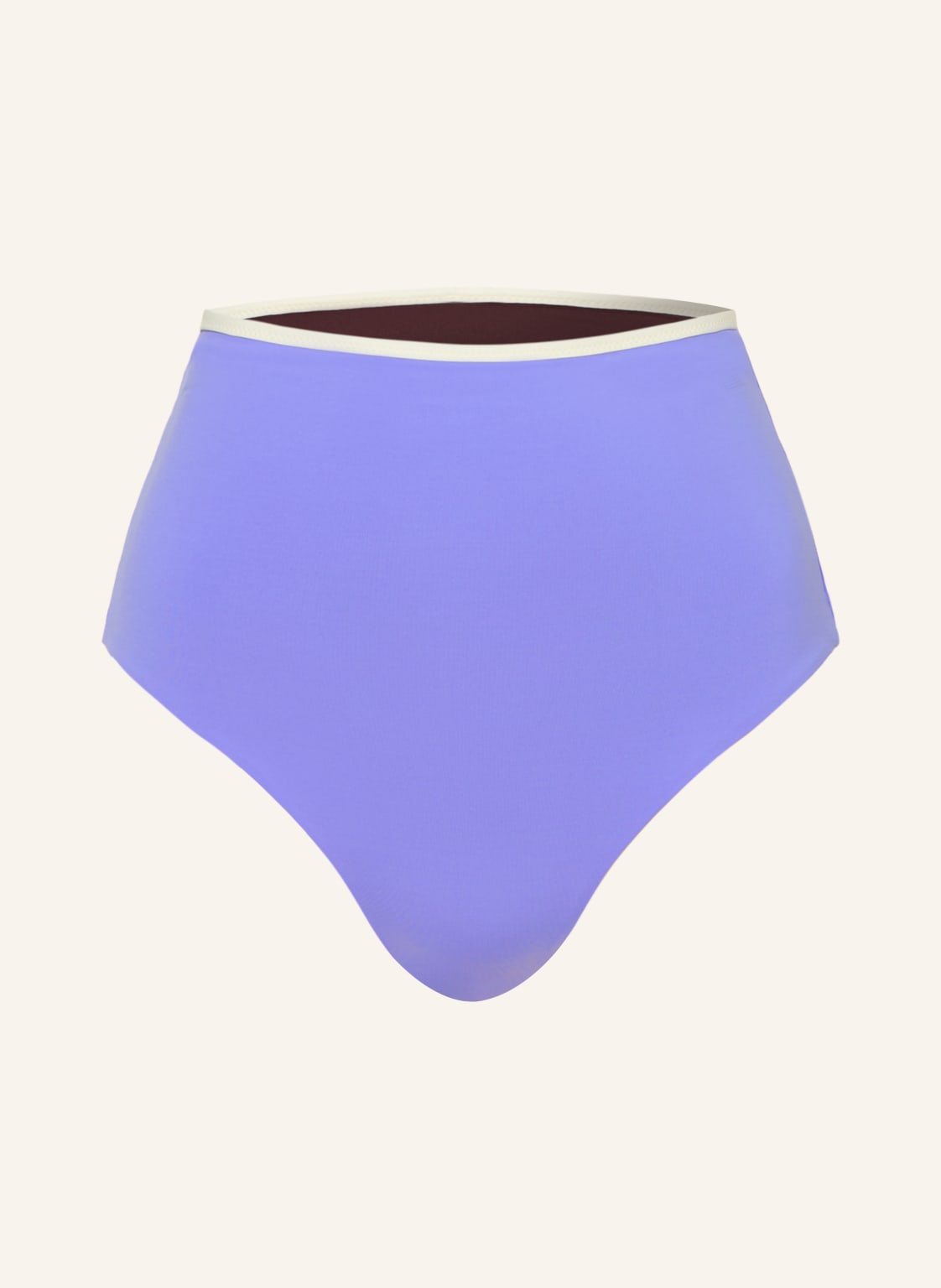 Mymarini Odwracalne Figi Bikini Shine Z Wysokim Stanem I Ochroną Uv 50+ braun