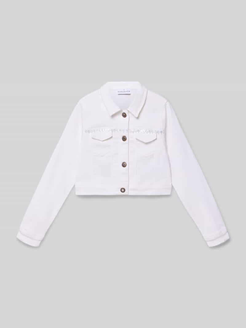 Kurtka o kroju regular fit z cekinowym obszyciem