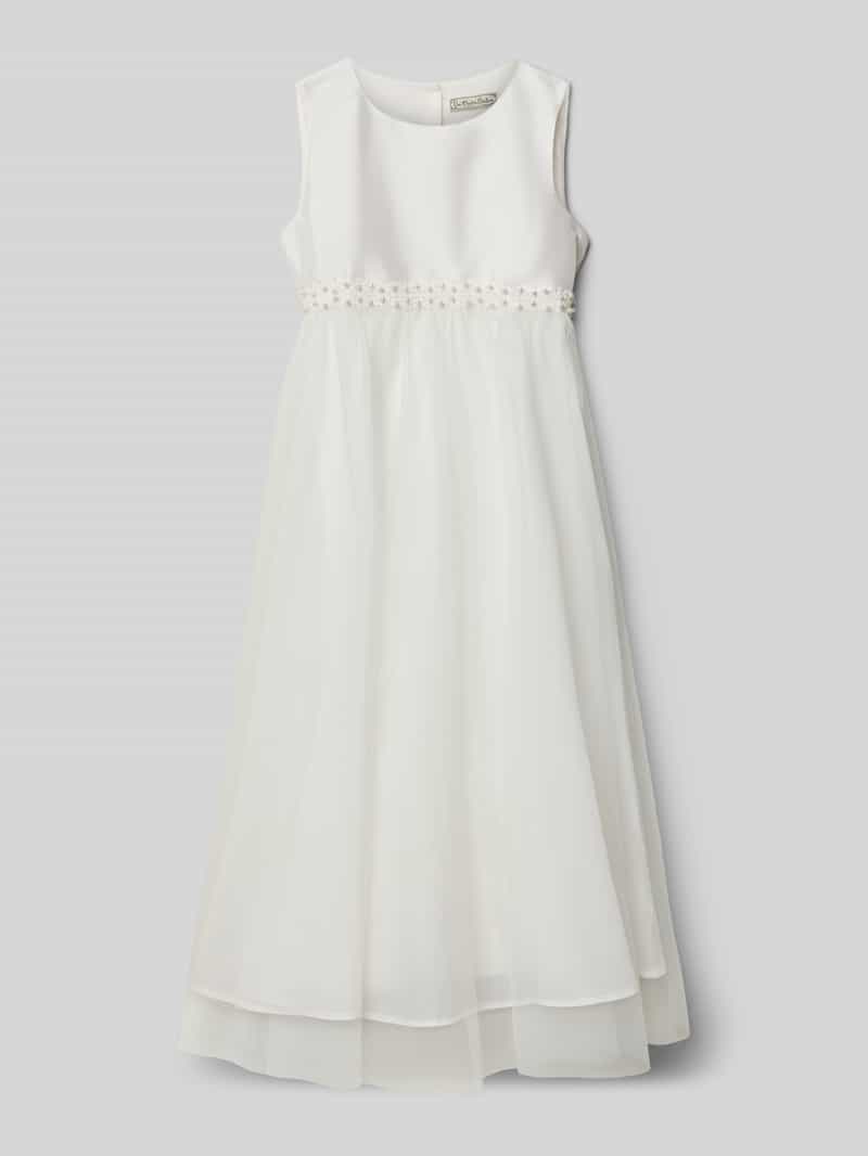 Sukienka o kroju regular fit z ozdobnym obszyciem