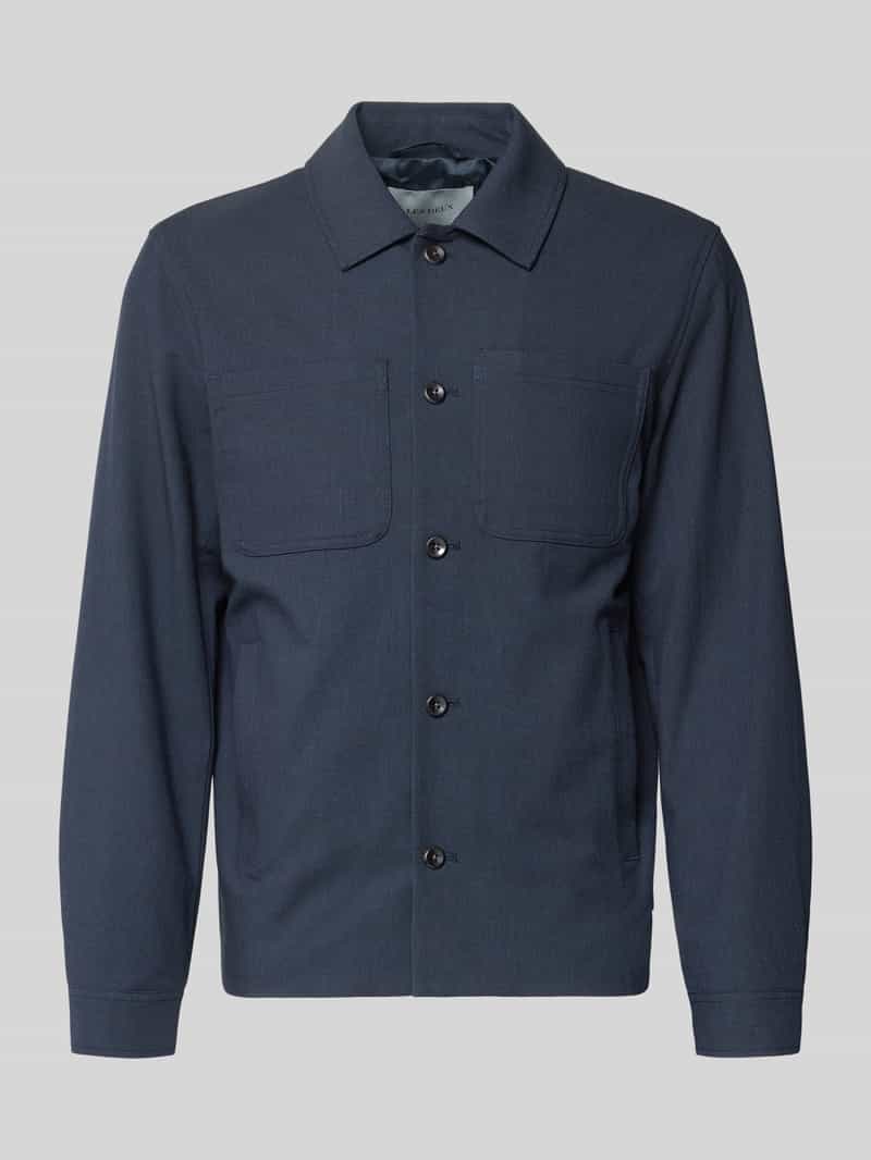 Kurtka koszulowa o kroju regular fit z kieszeniami na piersi model ‘Marseille’