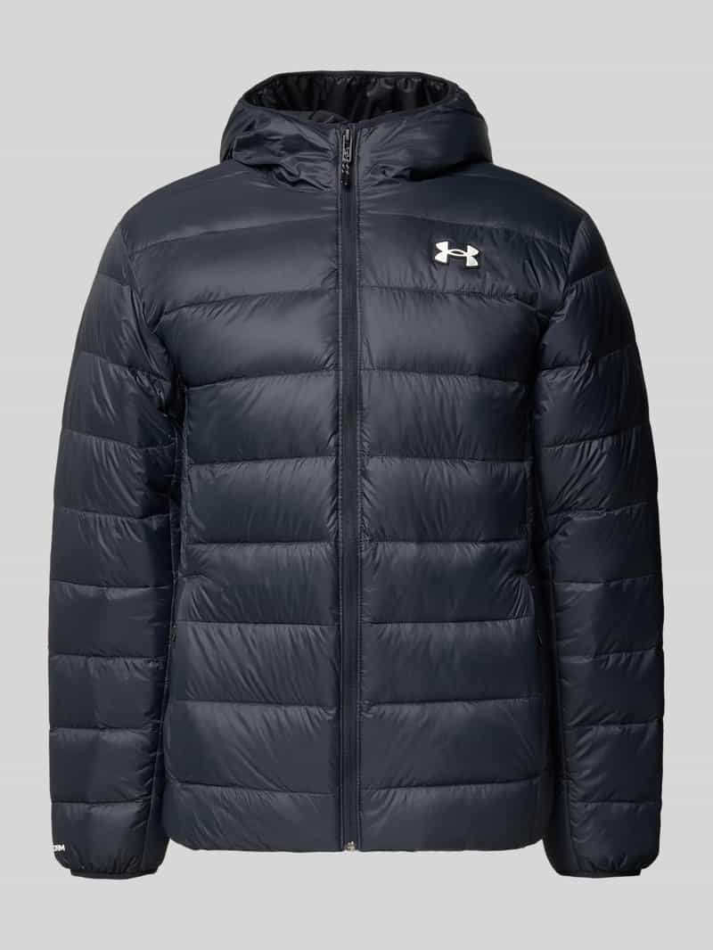 Kurtka puchowa z kapturem i logo model ‘LEGEND’