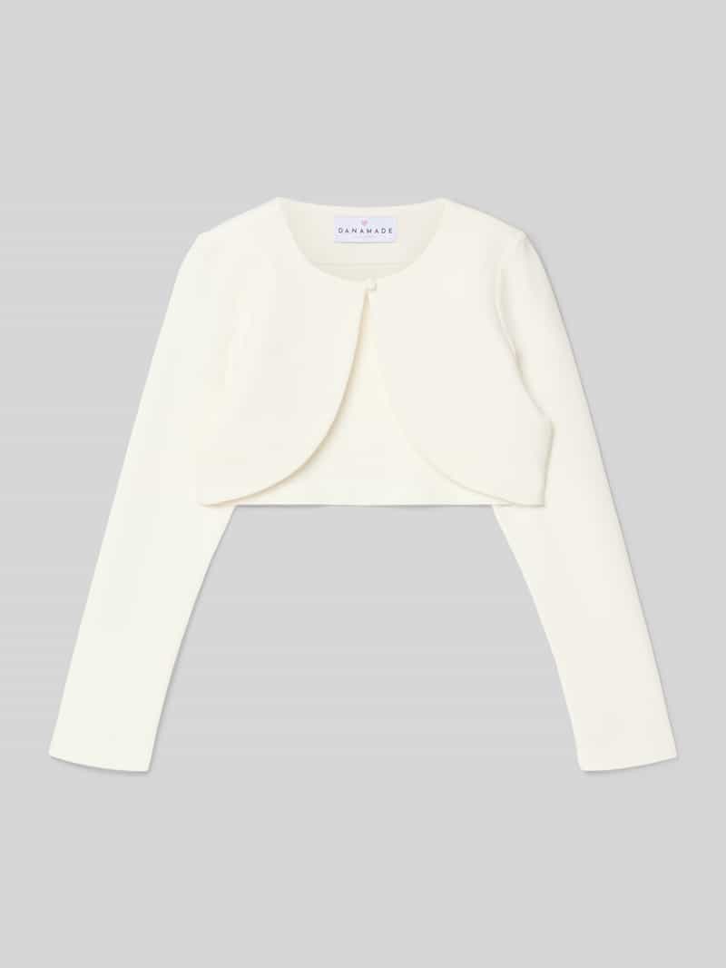 Kurtka z dzianiny z mieszanki wiskozy z zapięciem na guzik