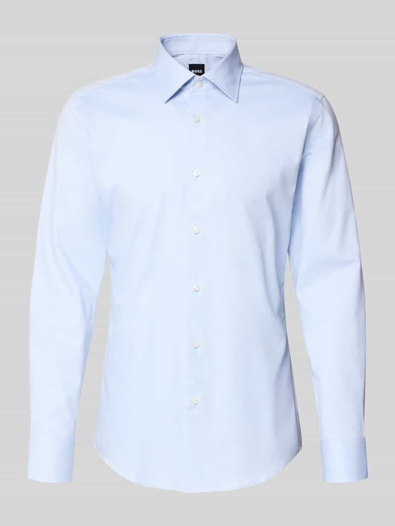 Koszula biznesowa o kroju slim fit z mieszanki bawełny model ‘HANK’