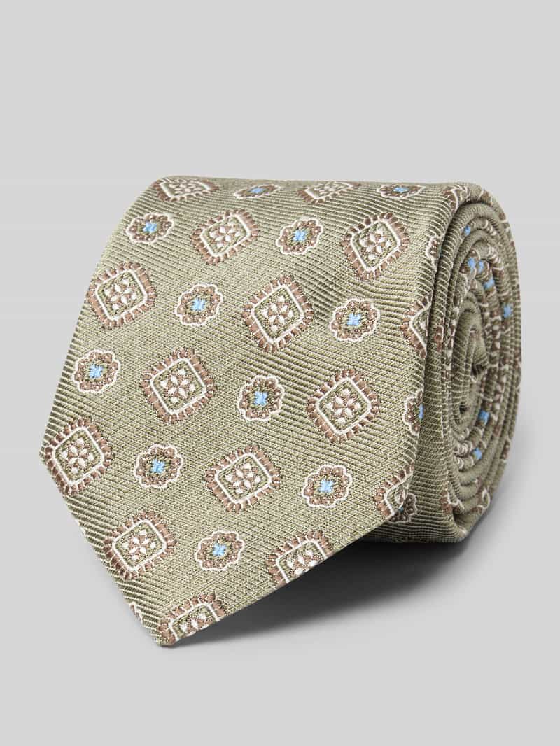 Krawat z detalem z logo model ‘Nilo’