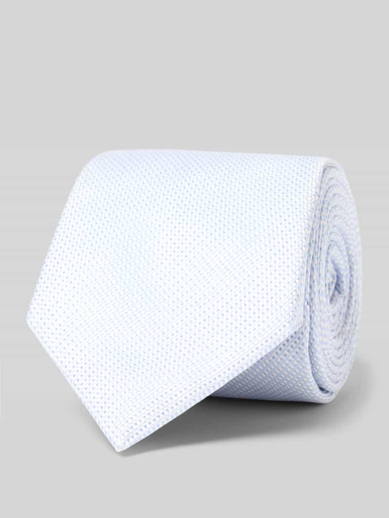 Krawat z czystego jedwabiu z detalem z logo model ‘Ticino’
