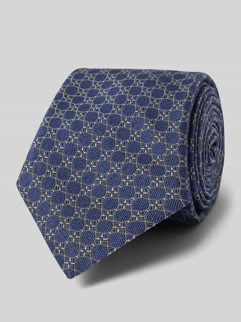 Krawat z detalem z logo model ‘Gange’