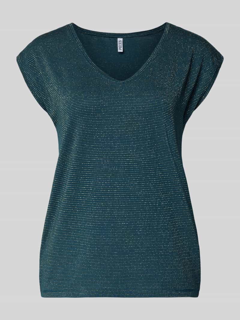 Bluzka o kroju regular fit z mieszanki wiskozy model ‘BILLO’