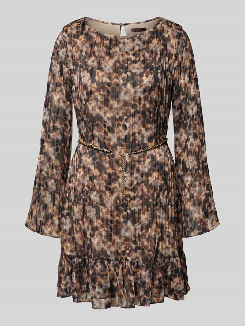 Sukienka mini z okrągłym dekoltem model ‘ILENIA’