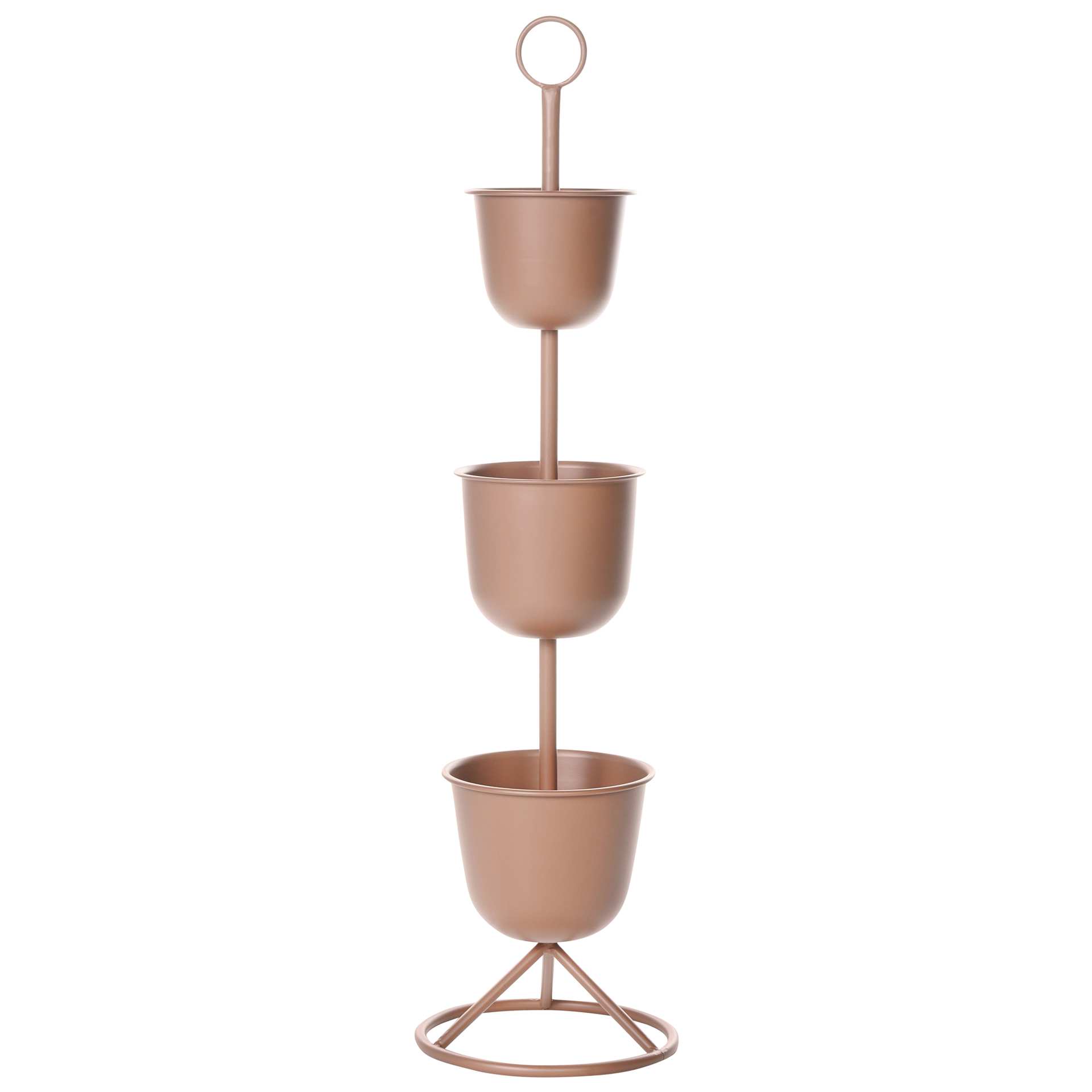 Stojak na kwiaty SUMIRE Metal 28 cm Brązowy