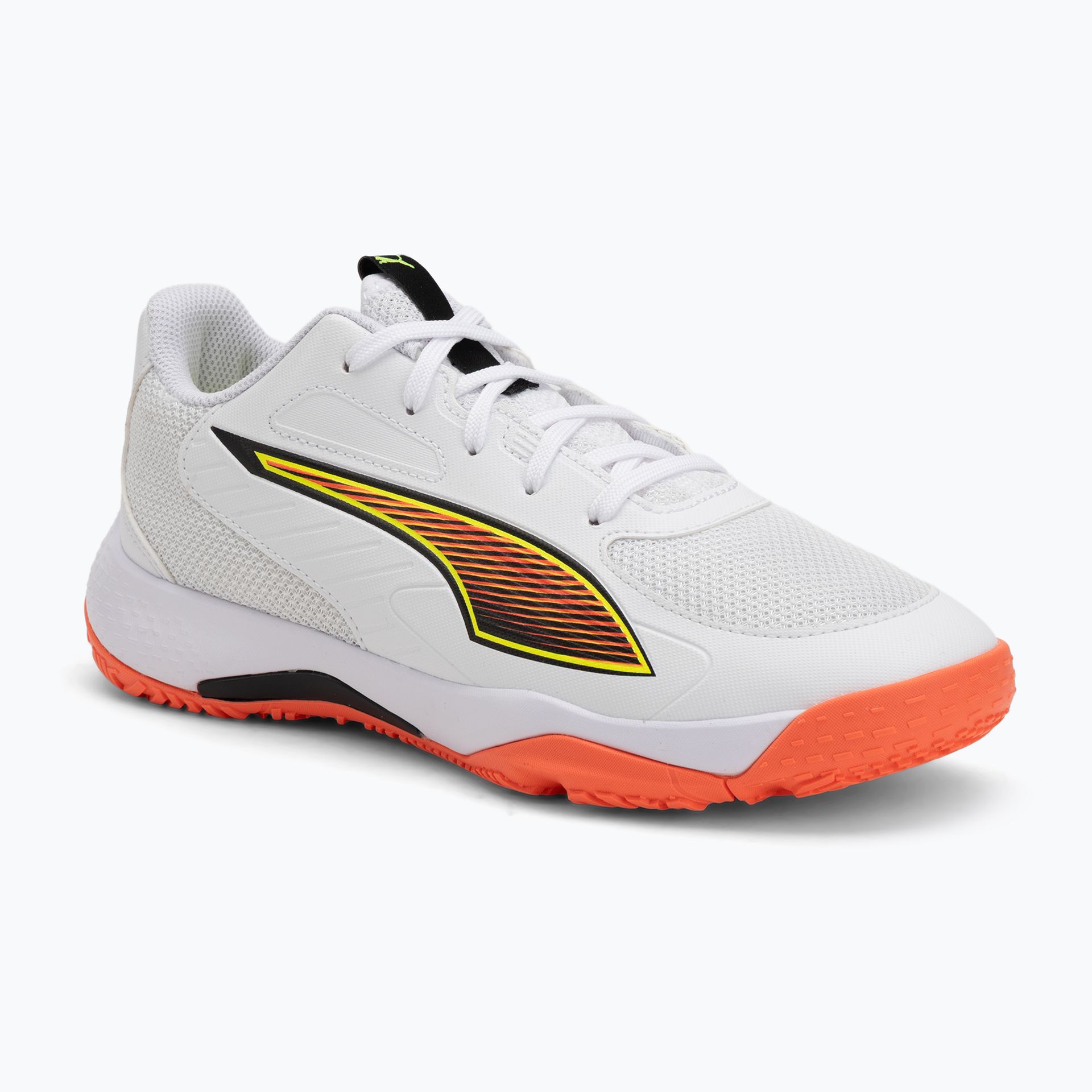 Buty do piłki ręcznej dziecięce PUMA Accelerate 4 Game On Jr puma white/glowing red/ultra blue WYSYŁKA W 24H 30 DNI NA ZWROT