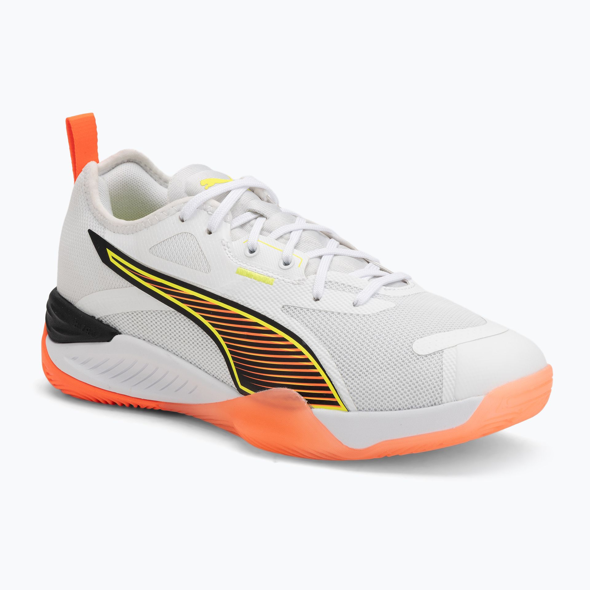 Buty do piłki ręcznej PUMA Eliminate Nitro 4 Game On puma white/glowing red/ultra blue WYSYŁKA W 24H 30 DNI NA ZWROT