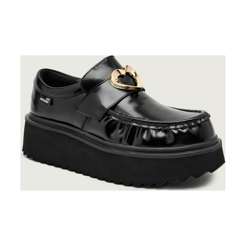 Love Moschino Skórzane loafersy