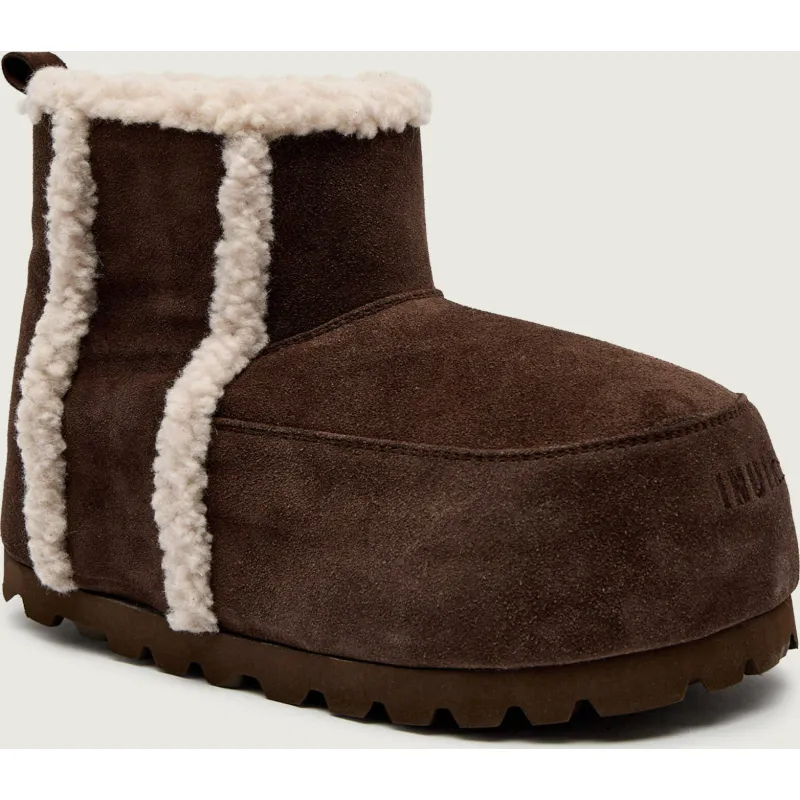 INUIKII Śniegowce CHUNKY | shearling | zamsz