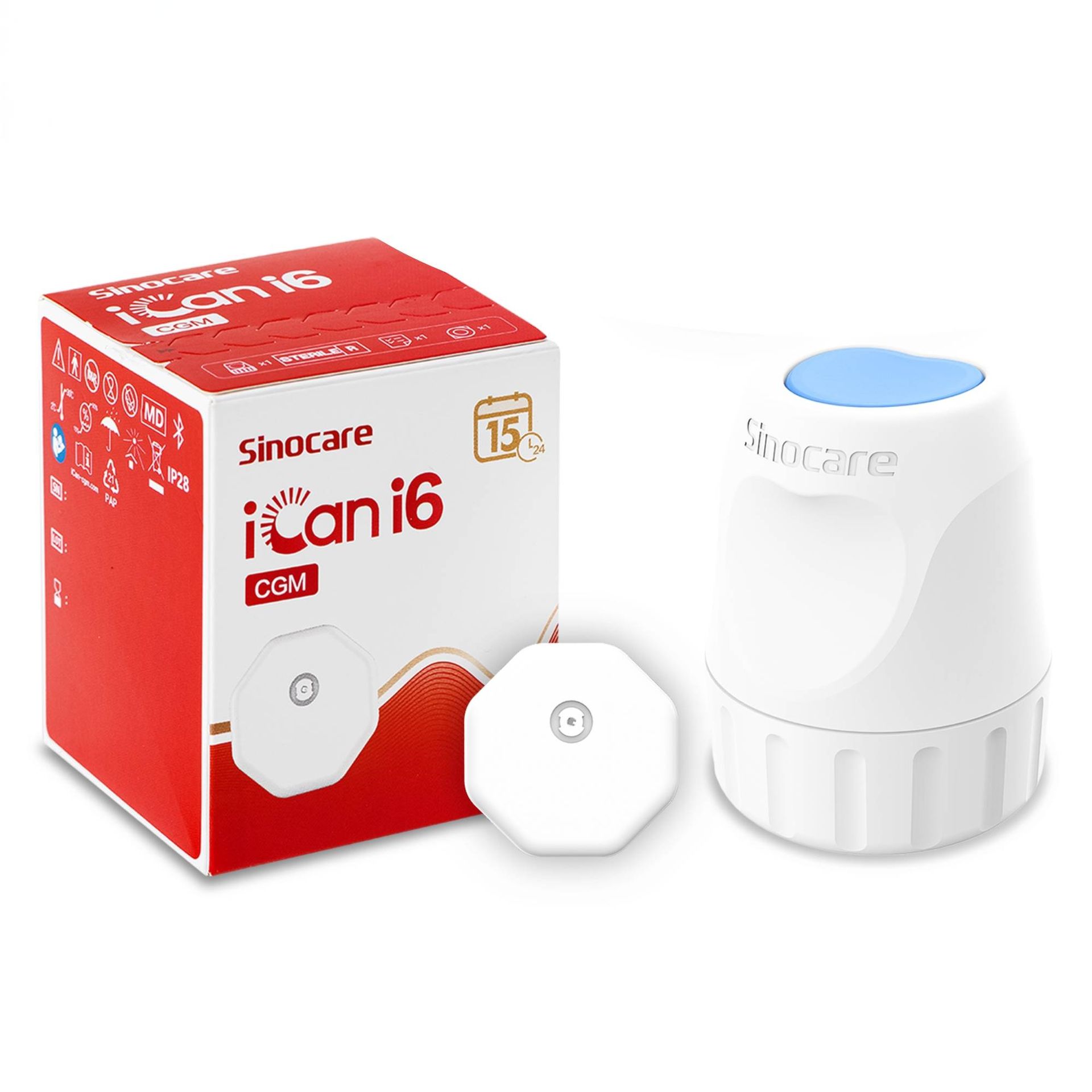 Sensor do monitorowania glikemii na 15 dni iCAN i6 CGM