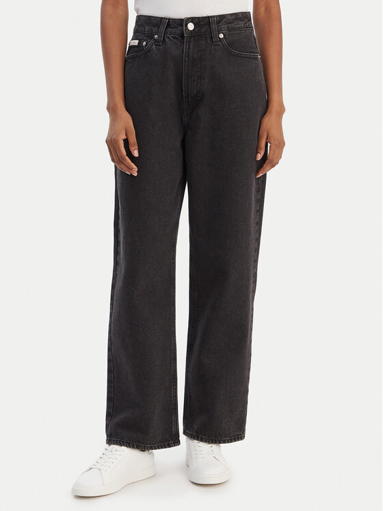 Calvin Klein Jeans Jeansy LV047E627G Czarny Regular Fit