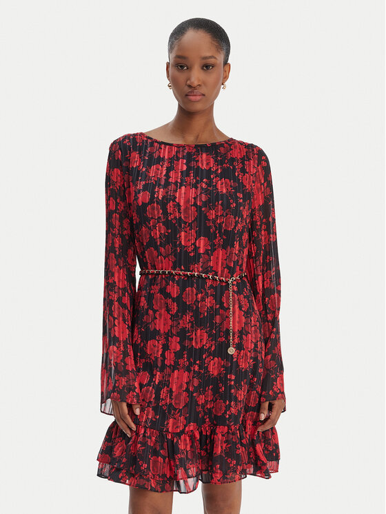 Guess Sukienka codzienna W6RK37 WJ712 Czerwony Regular Fit