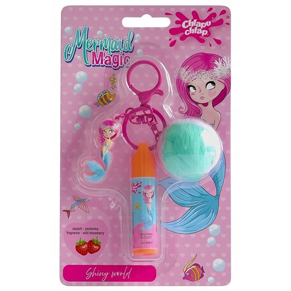 Chlapu Chlap Mermaid Magic, balsam do ust z breloczkiem, od 5 lat