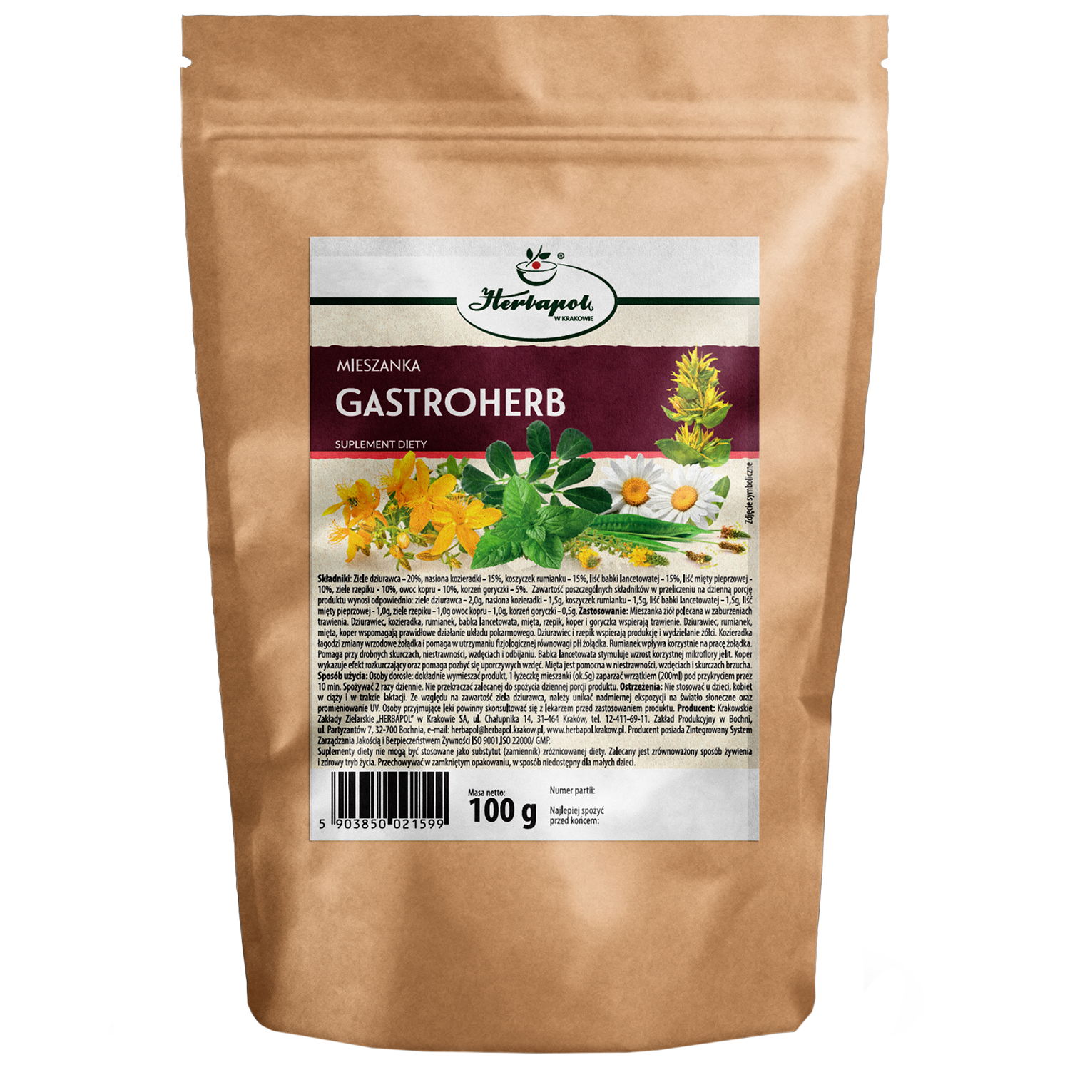 Herbapol Mieszanka Gastroherb, 100 g