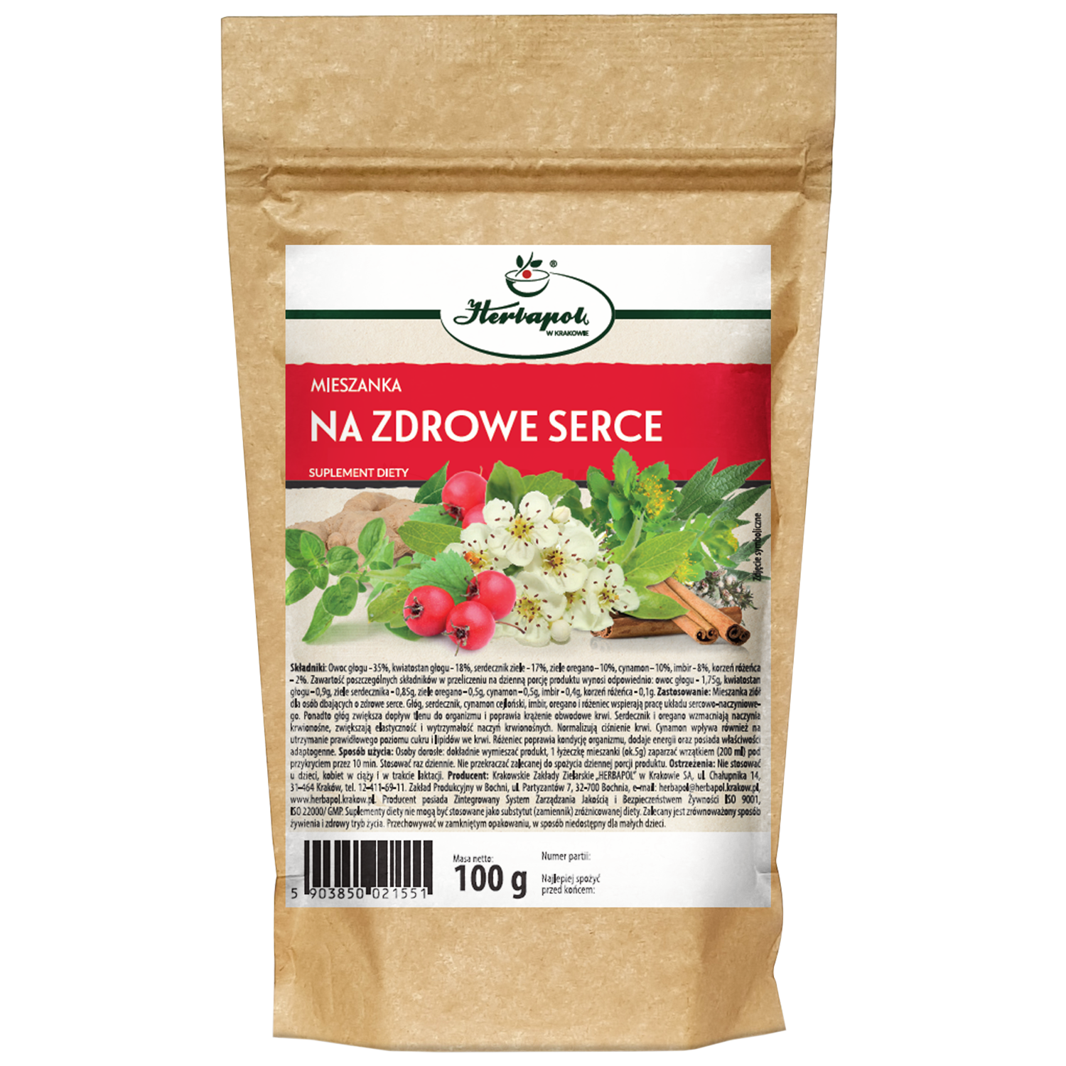 Herbapol Mieszanka Na Zdrowe Serce, 100 g