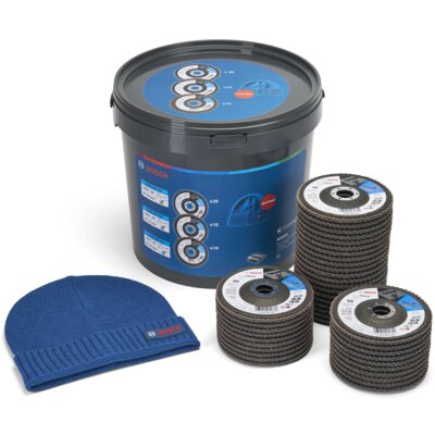 Bosch Zestaw tarcz do szlifowania 061599765V 125 mm (40 szt.)