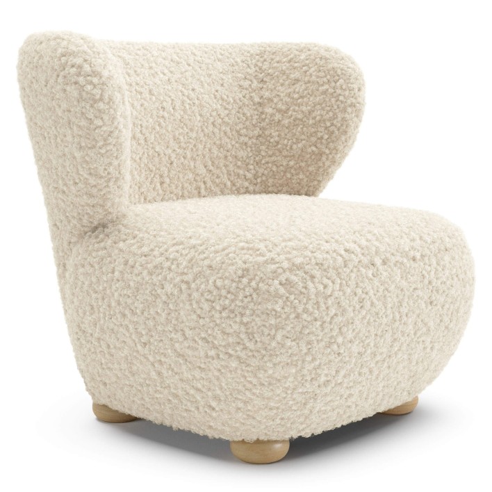 Fotel uszak AVIS II na drewnianych nóżkach Kolor do wyboru